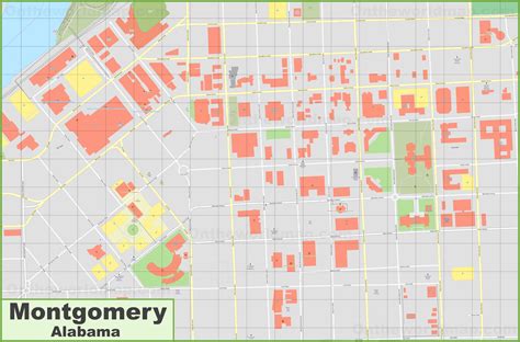 Map Of Montgomery Alabama Streets