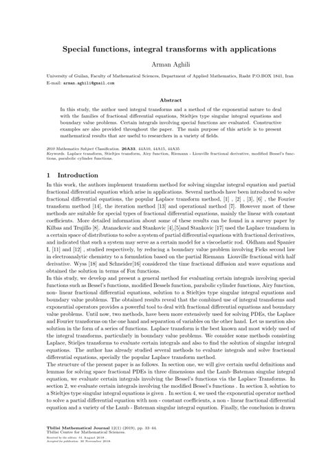 Image result for Integral Transforms Examples