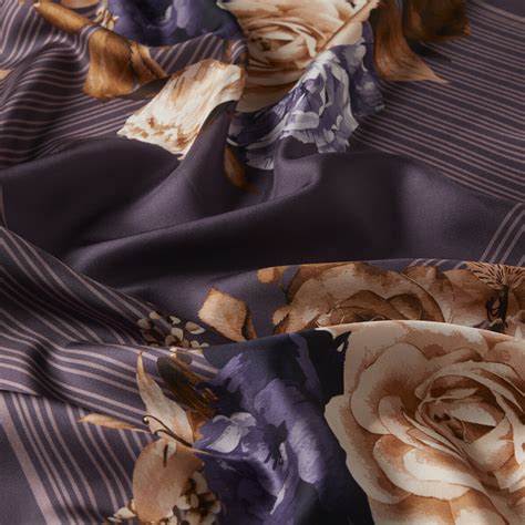 Lilac Versailles Gardens Twill Silk Scarf | Ipekevi.com