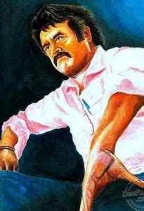 Rajinikanth - Brush Painting-4 poster on fine art paper 13x19 Fine Art ...