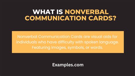 Nonverbal Communication Cards Examples 的图像结果