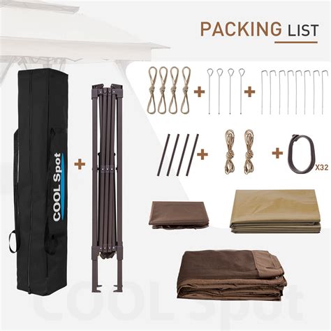 Snapklik.com : Cool Spot 11x11 Pop-Up Instant Gazebo Tent