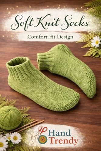 Easy Green Ankle Socks Knitting Pattern with Ribbed Cuff: Step-by-step ...