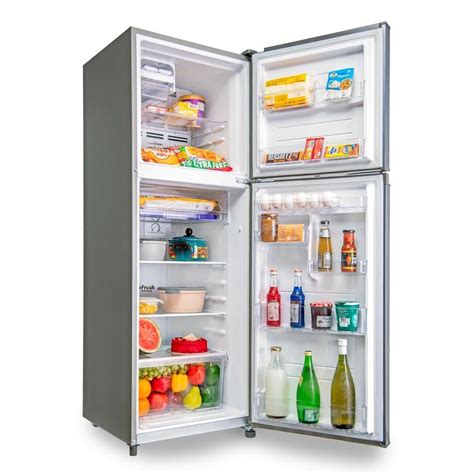 Kelvinator 250 litres Double Door Refrigerator, Bright Silver KRF-A270BSV