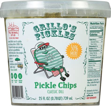 Grillo's Pickles Dill Pickle Chips - 25 Oz 25 oz | Shipt