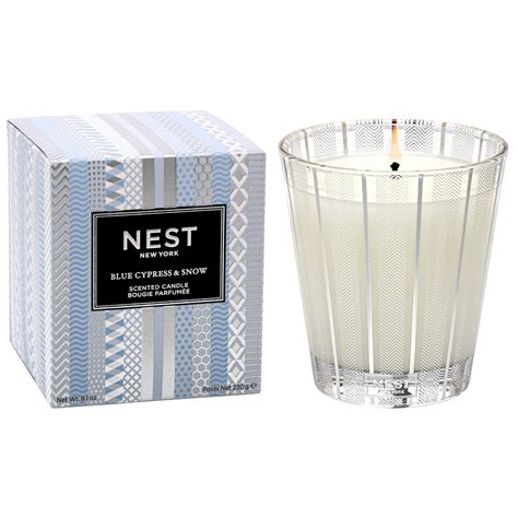 NEST Fragrances Blue Cypress & Snow Classic Candle : Amazon.in: Home ...
