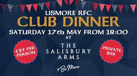 Lismore RFC Club Dinner 2025, The Salisbury Arms, Edinburgh, 17 May ...