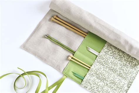 DIY Roll-Up Knitting Needle Case
