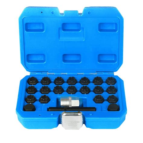 BELEY 22pcs Wheel Lock Lug Nuts Removal Set, Automotive Wheel Anti ...