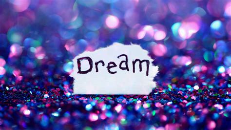Download wallpaper 3840x2160 dream, inscription, glare, glitter 4k uhd ...