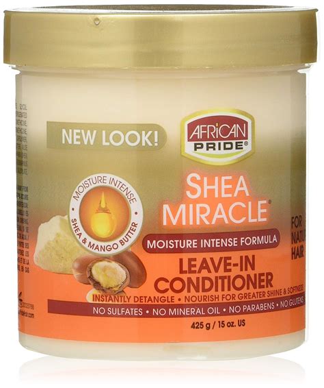 Buy African Pride Shea Butter Miracle Leave in Conditioner - 15oz Jar ...