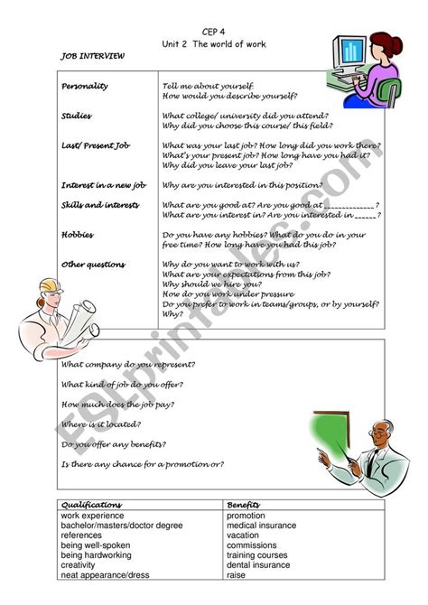 Interview Subheading Worksheet 的图像结果