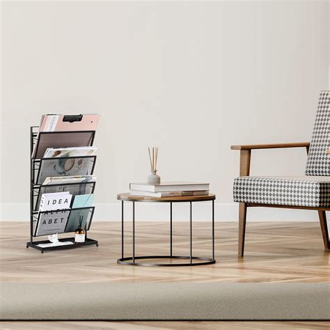 NORCEESAN Magazine File Holder Floor Magazine Rack 4 Tier India | Ubuy