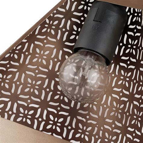Moroccan Wall Trophy Cube Pattern Light shades, Engraved Wall Sconce L ...