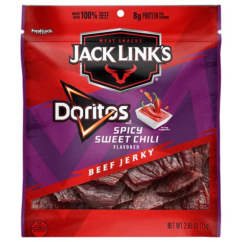 Jack Link’s Doritos Spicy Sweet Chili Beef Jerky Snack, 2.65 oz ...