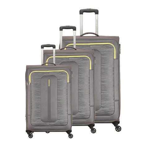 American Tourister Brisbane Polyester Grey Softsided Luggage Set (FJ0 ...