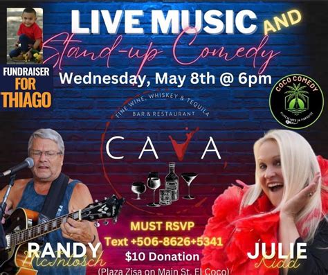 Live Music & Comedy Night @ CAVA Bar & Restaurant, Plaza Zisa Main ...