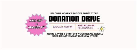 KWS Thrift Store Donation Drive, 1021 Ellis St, Kelowna, BC V1Y 1Z3 ...