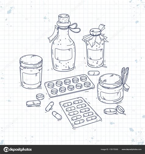 Medicine Bottle Drawing at GetDrawings.com | Free for personal use ...