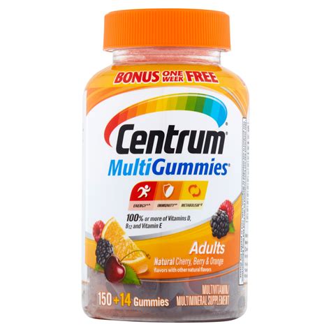 Centrum MultiGummies Adult Multivitamin Gummies, 164 Ct - Walmart.com