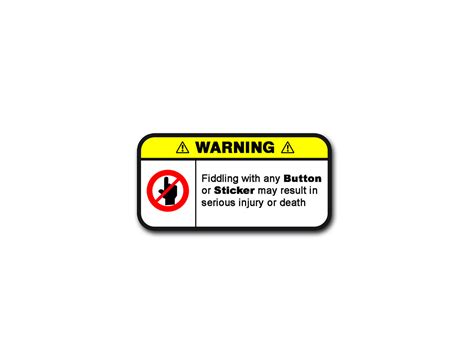 Fiddling | Warning Sticker– RAW