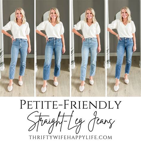 4 Affordable Petite Straight-Leg Jeans- Under $100 - Thrifty Wife Happy ...
