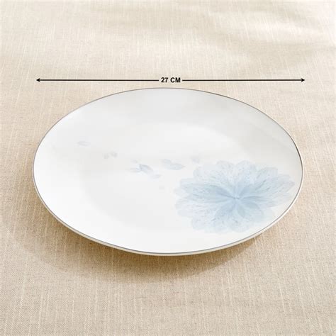 Buy Altius Mirage Bone China Floral Print Dinner Plate - 27cm from Home ...