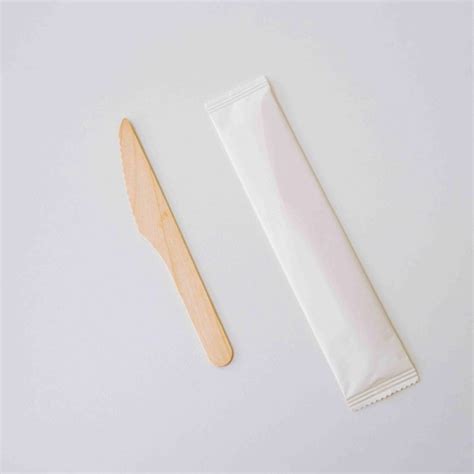 Wrapped Wooden Knife- White Colour Wrapping– The Bamboobites