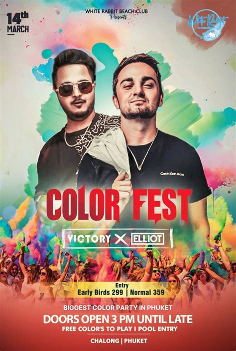 ?? COLOR FEST POOL PARTY 2025! ??, 22, 44 Soi Palai, Chalong, Phuket ...