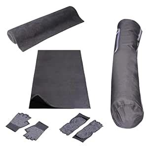AllExtreme EXYMGK4 Unisex Anti-Slip Yoga Kit with Carry Bag, Gloves ...
