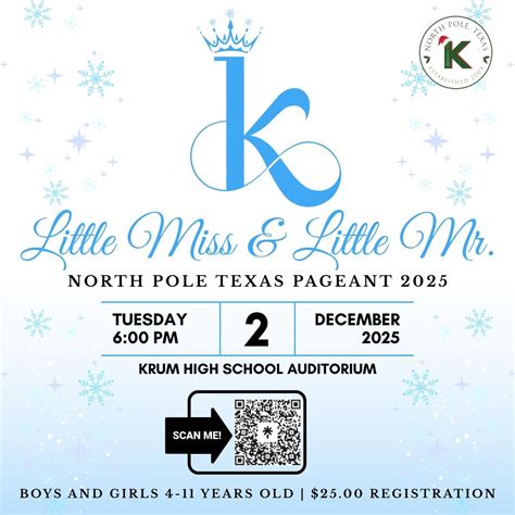 Little Miss & Mr. North Pole Pageant, Krum High School, 2 December 2025 ...