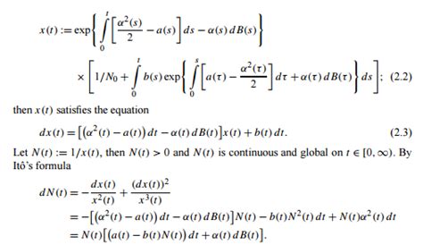 Image result for Stochastic Differential Equation Examples