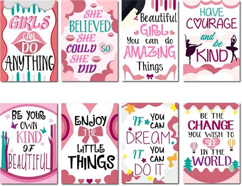 Buy Teen Girls Women Inspirational Quotes Posters for Dance Room ...