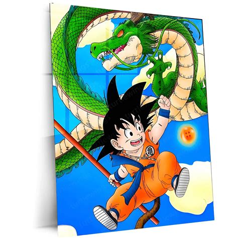 Anime Metal Poster | Goku & Shenron – The Four-Star Ball Adventure | D ...