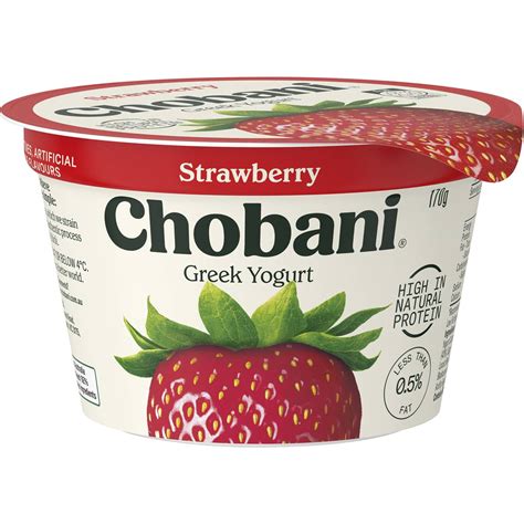 Chobani Strawberry Greek Yogurt 170g | Woolworths