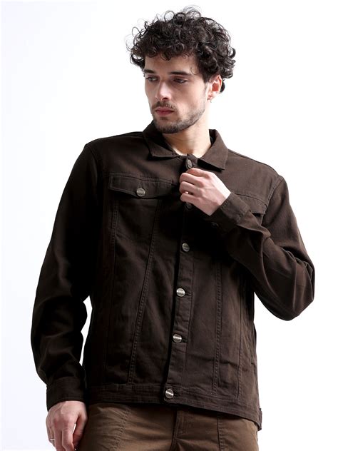 Buy Brown Flannel Lined Tracker Twill Men's Jacket
