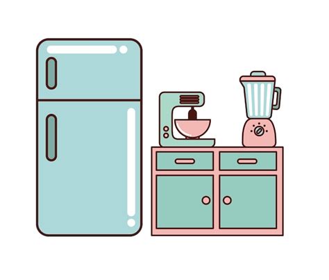 Kitchen home appliances | Premium Vector