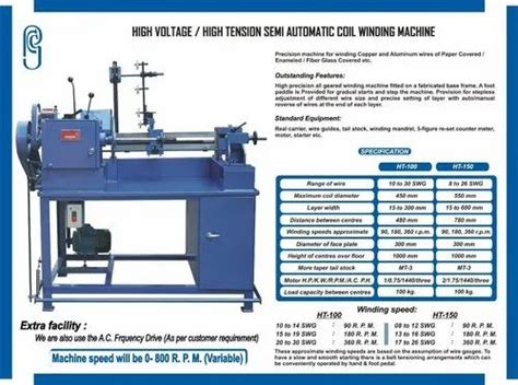 Transformer coil winding machines - HT Coil Winding Machine ...