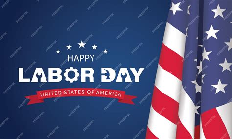 Premium Vector | Happy labor day in United States of America background ...