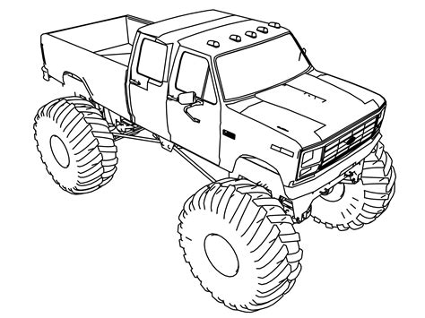 Free Printable Monster Truck Coloring Pages