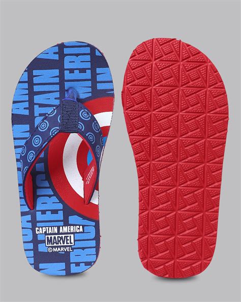Captain America Printed Flip-Flop For Kids Boys – Kidsville