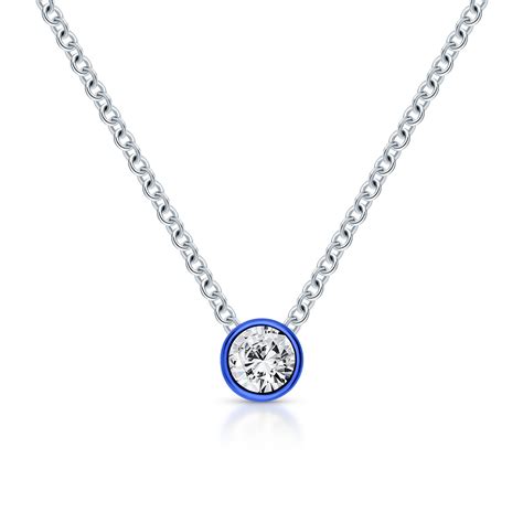 Серебряное колье с фианитами SUNLIGHT Ср925РBL-847703040: белое серебро ...