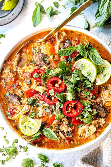 Thai Chicken Coconut Curry Soup – Desertridgems