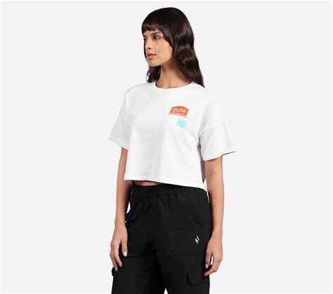 Buy Skechers DROP SHOULDER BADGE T-SHIRT | Womens