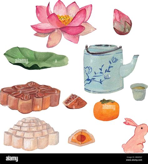 Egg yolk mooncake Stock Vector Images - Alamy