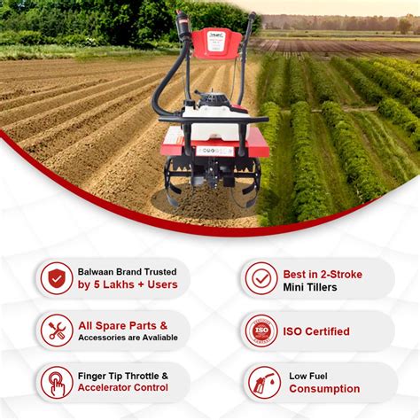 Balwaan 63cc Mini Agricultural Power Tiller – Agri-Route