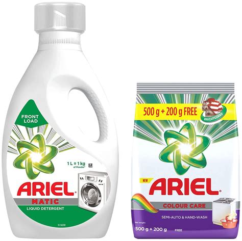 Ariel Matic Liquid Detergent, Front Load, 1 Litre, Pack Of 1 & Ariel ...
