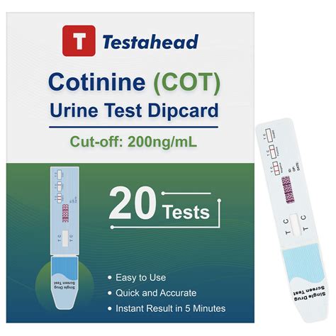 Buy Test Strips for Home Use - Detects Cotinine, The Direct te of , in ...