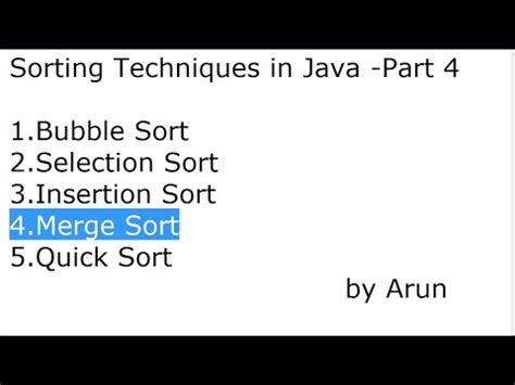 External Merge Sort Java YouTube 的图像结果