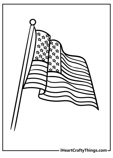 American Flag Coloring Sheet Pdf